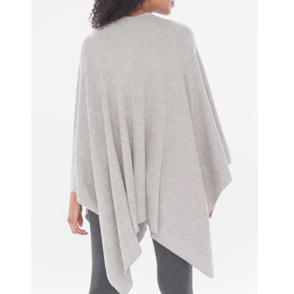 Barefoot Dreams cozychic lite grey weekend wrap open front cardigan - Picture 7 of 8